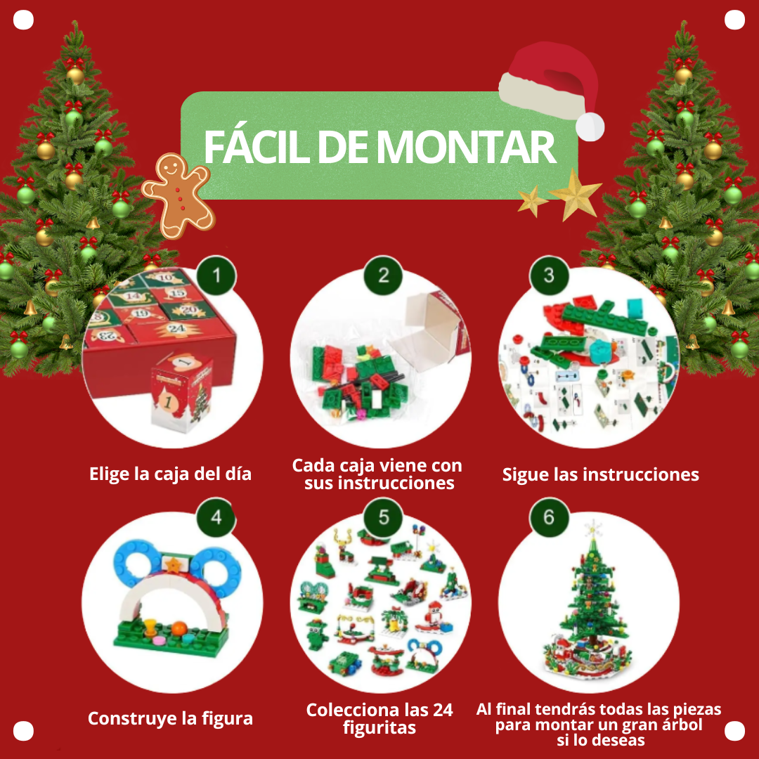 Calendario de Adviento Árbol 24 días