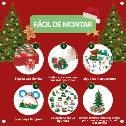 Calendario de Adviento Árbol 24 días